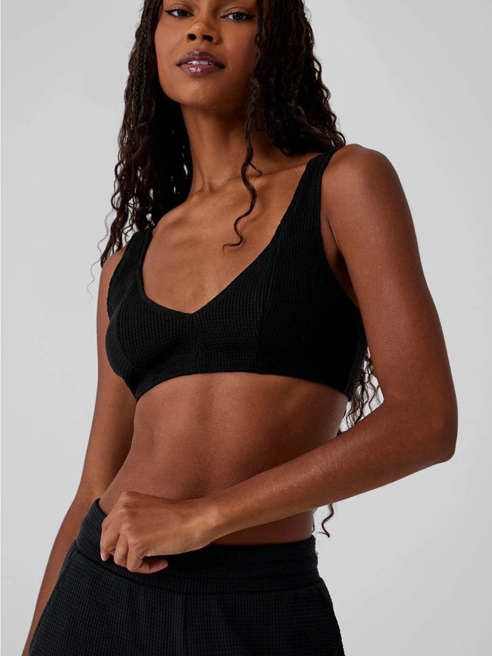 ALO Yoga waffle weekend escape bra